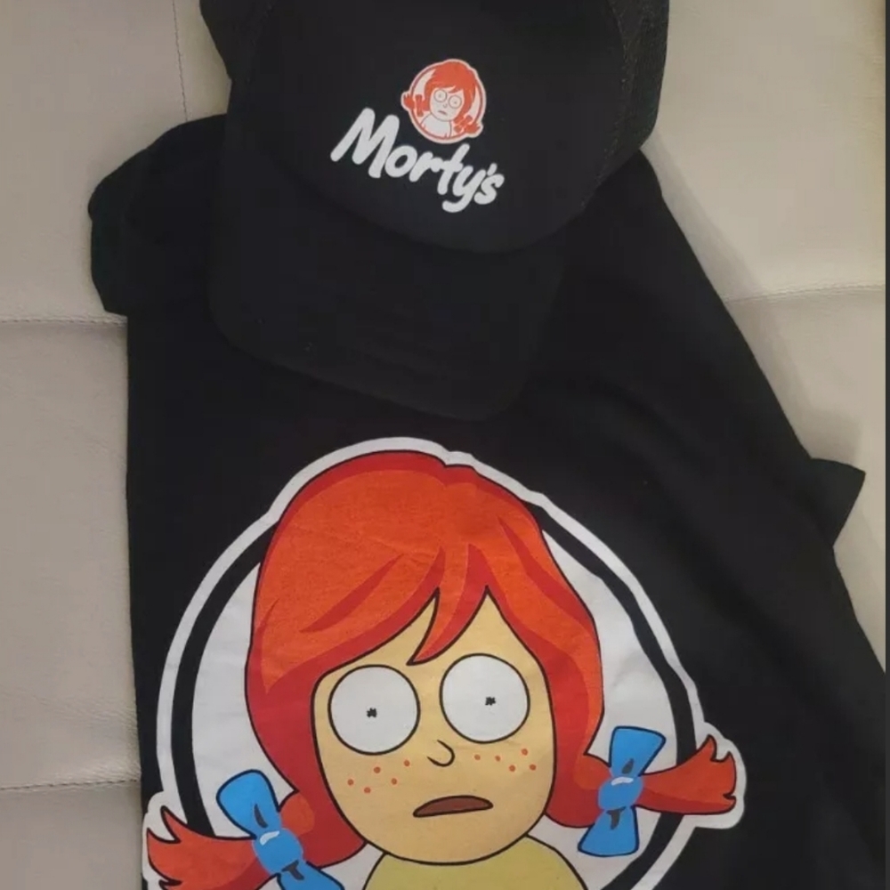 Rick and Morty Wendy's shirt and hat